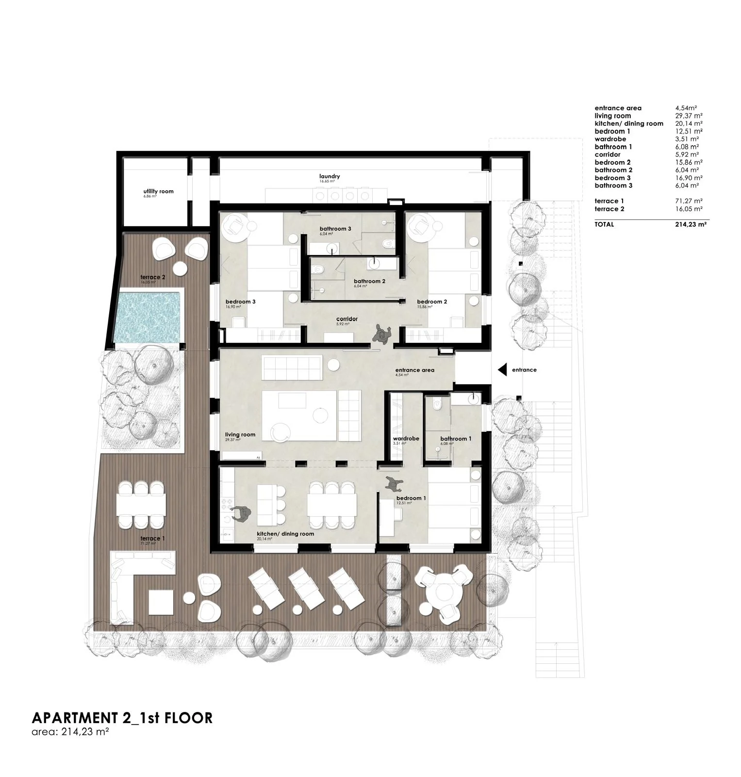 Pool Residence Floor Plan